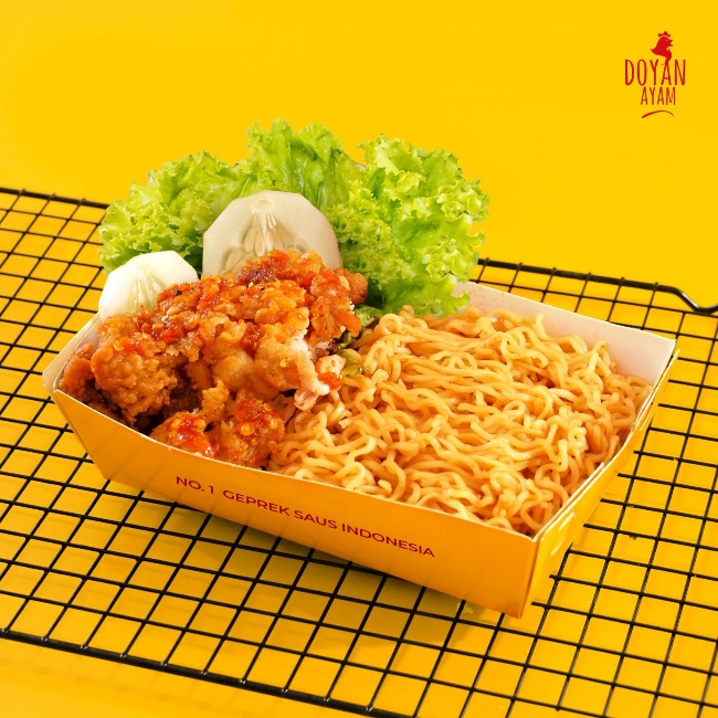 ayam geprek mi goreng