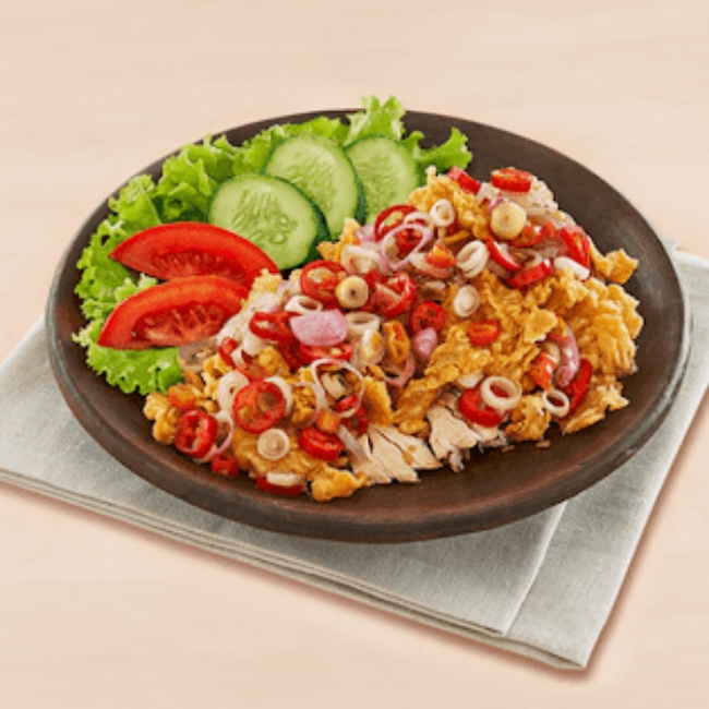 ayam geprek sambal matah