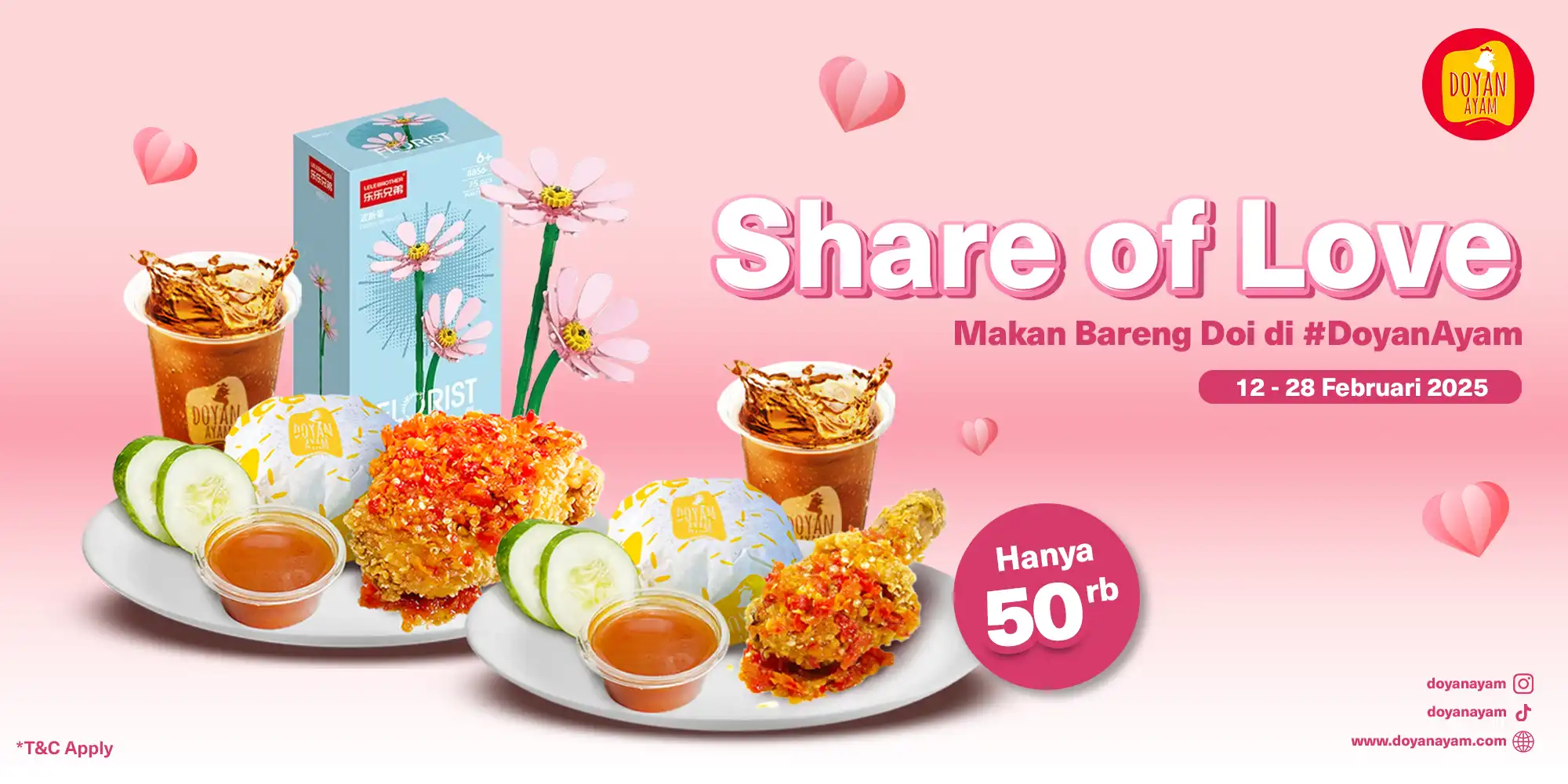 Rayakan Valentine Bareng Doi di #DoyanAyam
